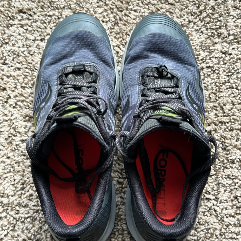 Saucony Peregrine trail running shoes.